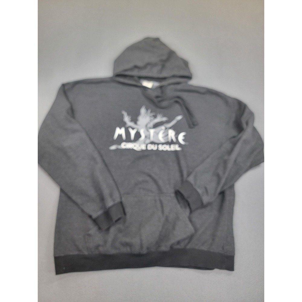 Cirque Du Soleil Mystere‎ Hoodie Mens 2XL Gray TipSy Fleece Graphic Pullover